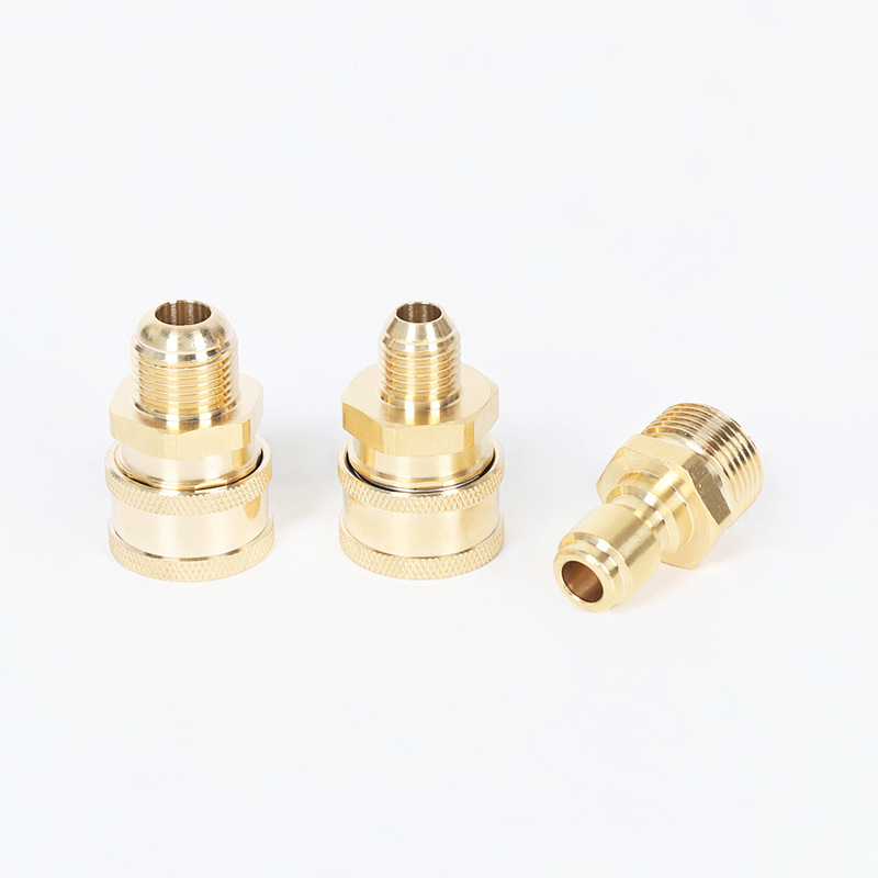 Rengøringsmaskine med højt tryk bilvaskemaskine Kobber 3/8 Hurtigt stik