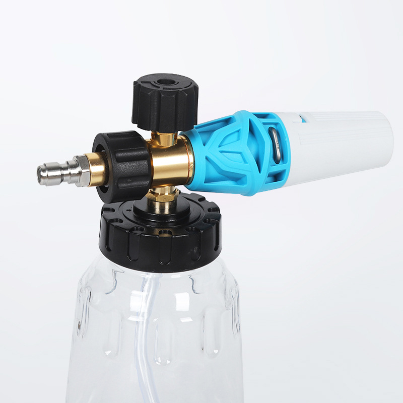 Højtryksbilvaskpistol og skumpotte