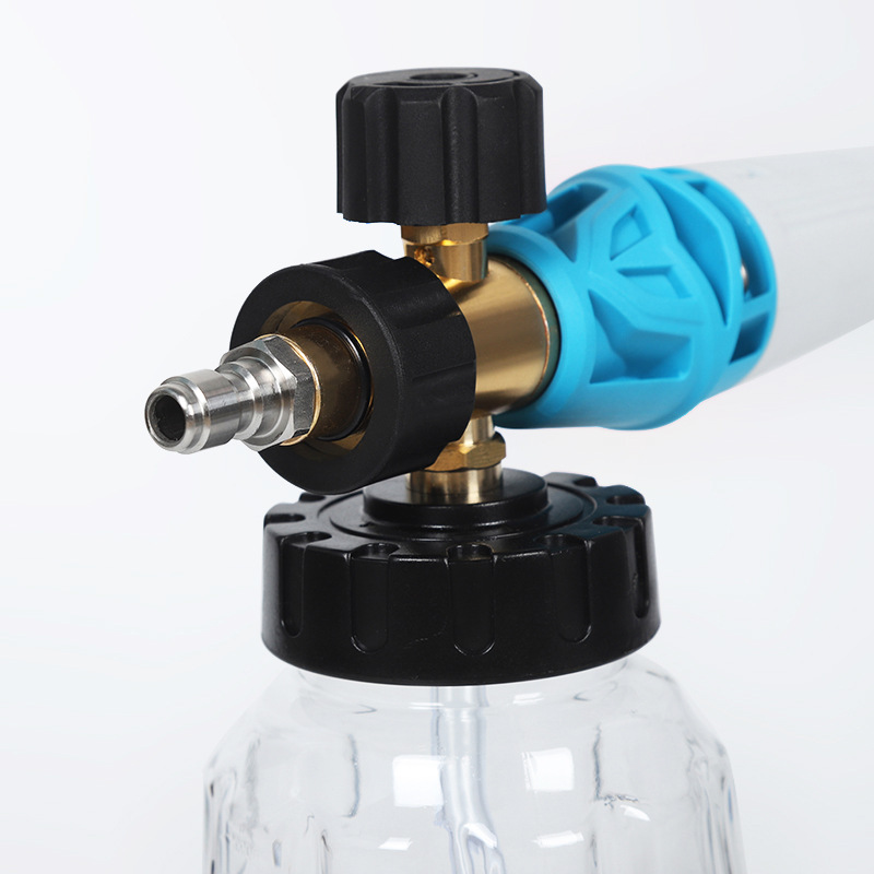 Højtryksbilvaskpistol og skumpotte