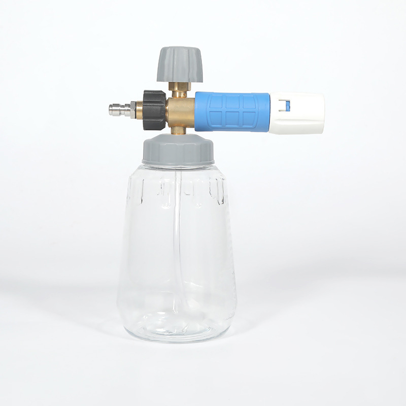 Kommercielt højt tryk gennemsigtig bilvask pa gryde stor mund skum gryde