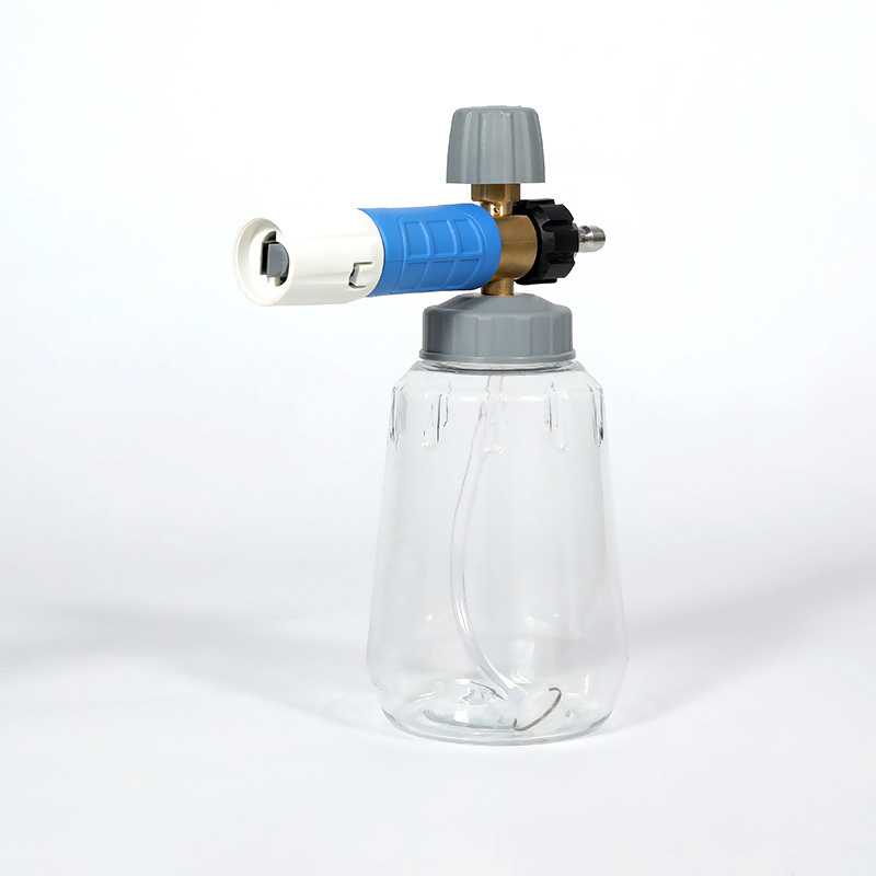 Kommercielt højt tryk gennemsigtig bilvask pa gryde stor mund skum gryde