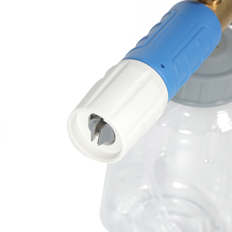 Kommercielt højt tryk gennemsigtig bilvask pa gryde stor mund skum gryde