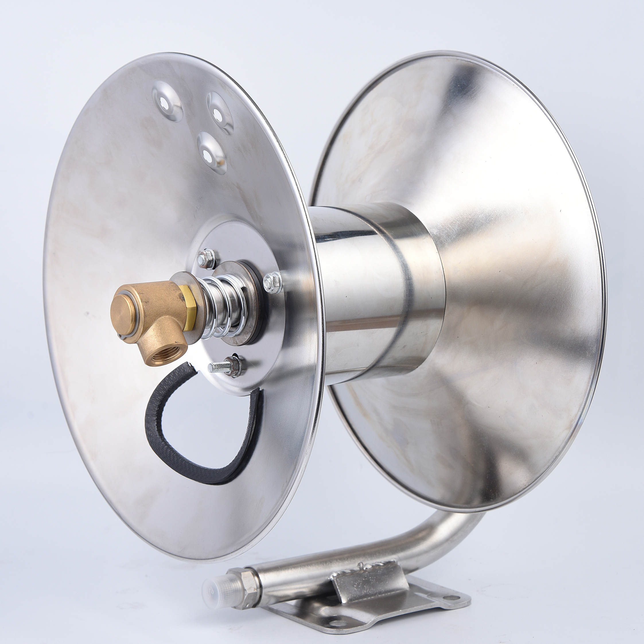 Højtryks rustfrit stål håndsvingslangrulle til bilvask